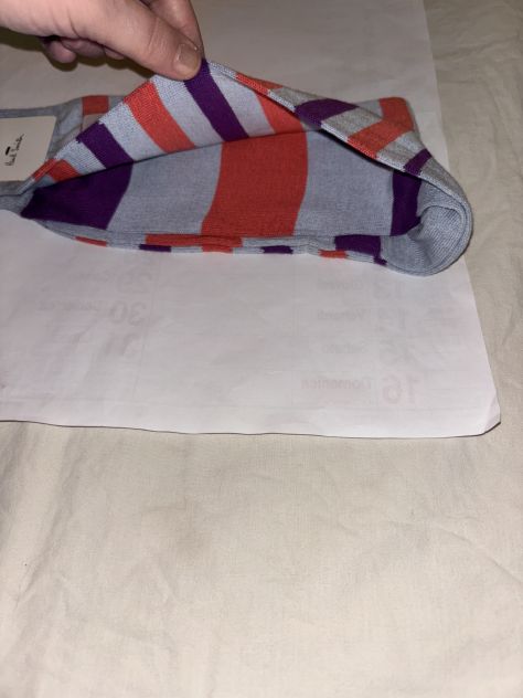 1 PAIO DI CALZE NUOVE FIRMATE ORIGINALI”PAUL SMITH”MADE IN ITALY IN COTONE,INTRO - Foto 8
