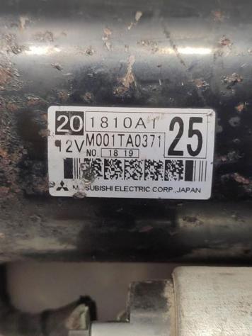 MOTORINO D' AVVIAMENTO MITSUBISHI ASX 1° Serie M001TA0371 1810A125 4N13 diesel 1798 (10) - Foto 2