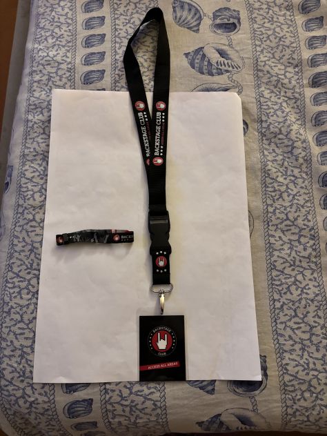 PORTA BADGE/PORTA CHIAVI E BADGE E BRACCIALETTO NUOVI UNISEX BACKSTAGE E.M.P. CL - Foto 3