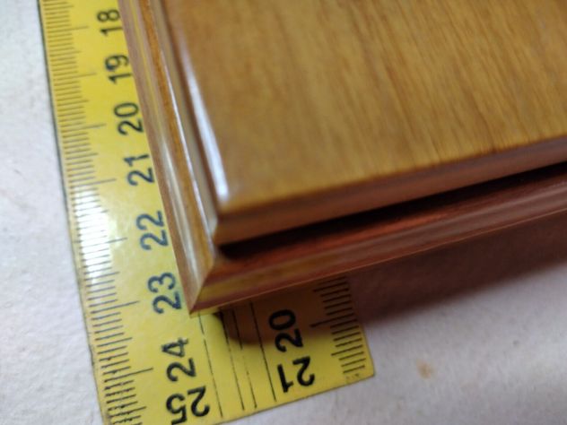 vecchia scatola in legno anni 60 DAL NEGRO piena di fiches e 2 mazzi di carte - Foto 9