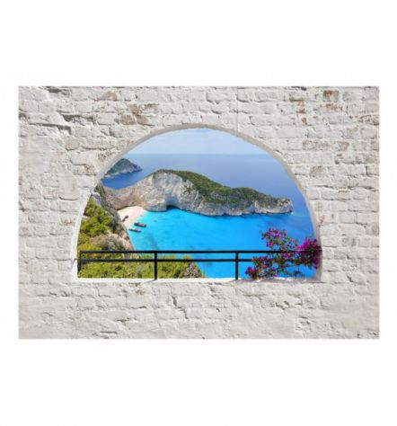 Fotomurale Adesivo Con Il Balcone Su Un Isolotto Arredalacasa - Foto 2
