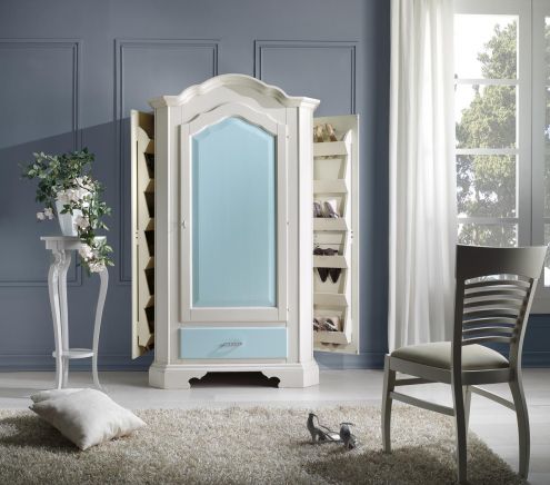 Arredi classici rustici prezzi fabbrica:Armadio 3138 Azzurro