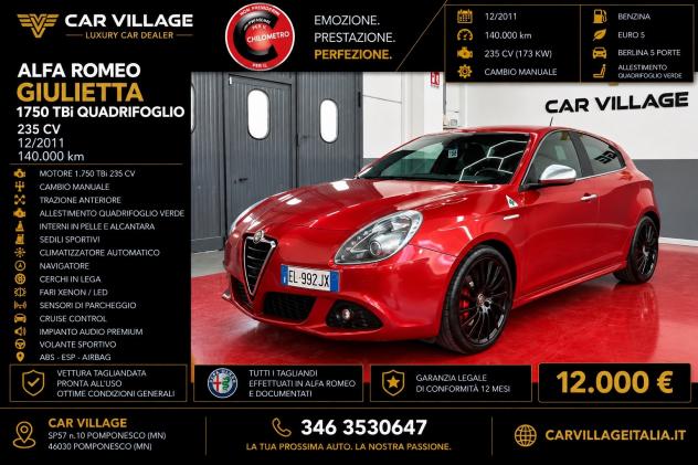 Alfa Romeo Giulietta 1750 TBi Quadrifoglio Verde