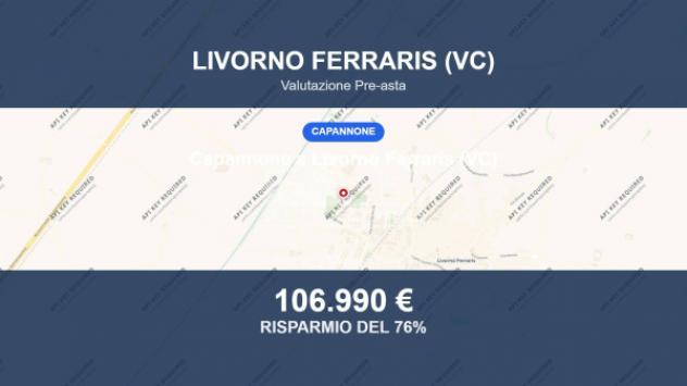 Immobile in asta di 1140 m² in vendita a Livorno Ferraris