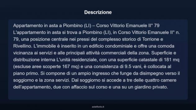 Immobile in asta di 181 m² con più di 5 locali in vendita a Piombino - Foto 4