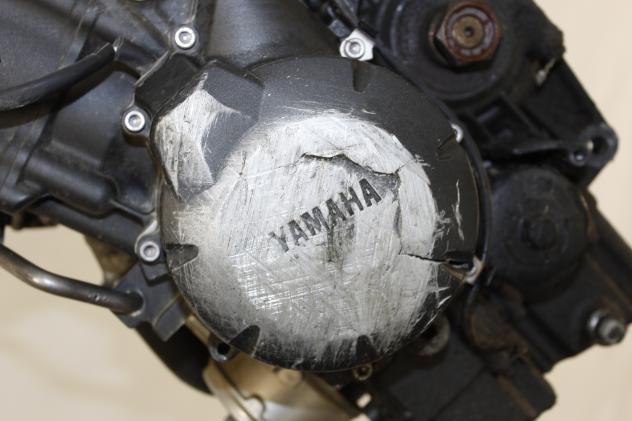 MOTORE YAMAHA FZ6 2004 - 2007 J507E ENGINE CARTER LATERALE DANNEGGIATO VEDI FOTO - Foto 2