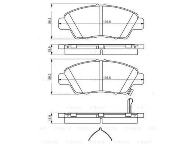 Honda Jazz kit dischi pastiglie Nipparts Brembo pinze Elstock Ate - Foto 2