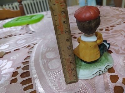 STATUETTA IN CERAMICA  GIOVANE PITTORE - Foto 4