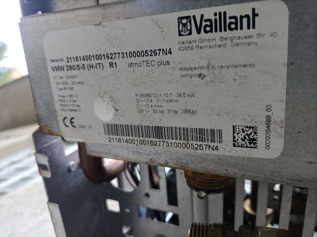 caldaia VAILLANT ATMO TECNO PLUS VMW 280/5-5 - Foto 3