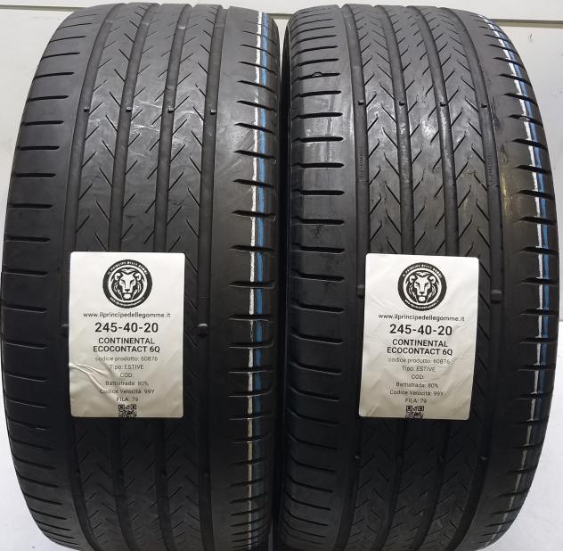 2 GOMME 245 40 20 CONTINENTAL A60876