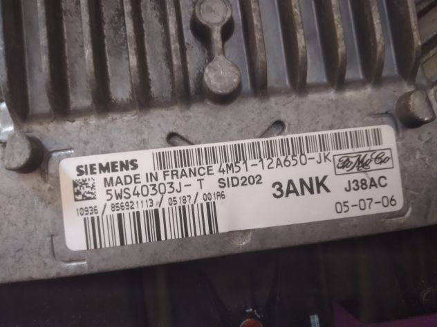 CENTRALINA MOTORE FORD FOCUS 1.8 TDCI SIEMENS 5WS40303J-T, 5WS40303JT, FoMoCo 4M - Foto 5