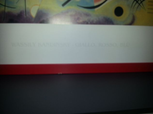 QUADRO STAMPA SU PANNELLO TENUTO MOLTO BENE,RIPRODUZIONE DEL 1925,DI KANDINSKY C - Foto 3