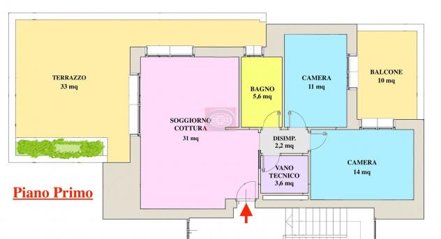 S. Maria Nuova di Bertinoro (TC1089B3): appartamento nuovo con garage, posto auto e ampio terrazzo.