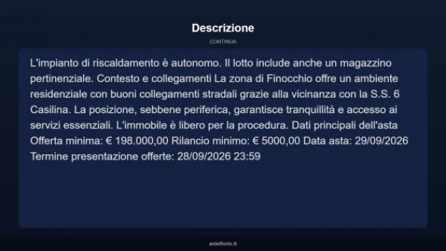 Immobile in asta di 264 m² con più di 5 locali in vendita a Roma - Foto 12