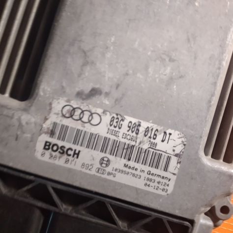 CENTRALINA MOTORE AUDI A3 BOSCH:0281011892 03G906016DT 0281011892 EDC 16U1 CENT - Foto 3