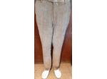 pantaloni velluto rigato col beige tg 56