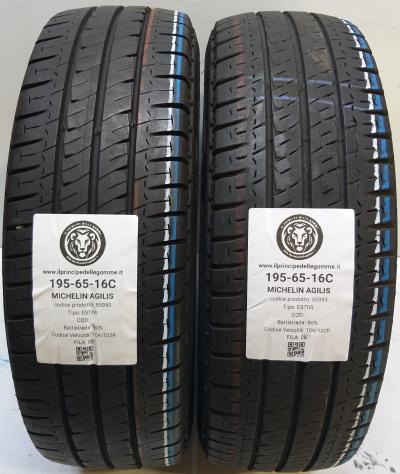 2 GOMME 195 65 16C MICHELIN A55990