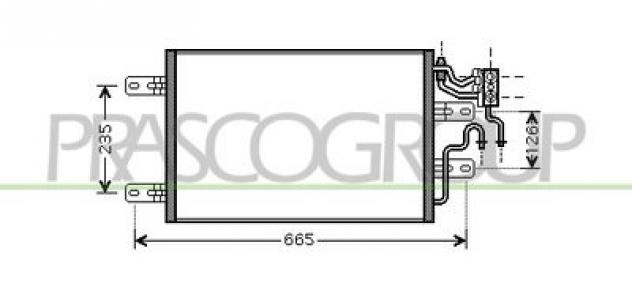 CONDENSATORE CON DEUMIDIFICATORE OP350C001 Raffreddamento Termico Clima Condensatore a-c OPEL - MERIVA A RESTYLING - 2006 2010
