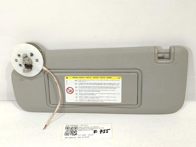 PARASOLE ALETTA ANTERIORE SX OPEL Astra J 2° Serie 13302543 A17DTR (11) - Foto 2