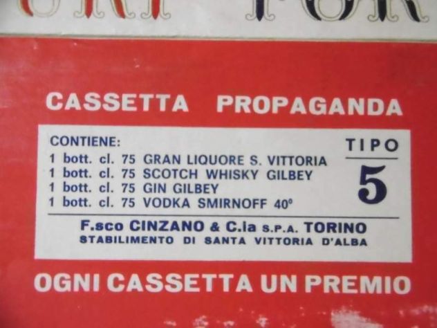 LOTTO DI 3 CASSETTE NATALIZIE CINZANO E STOCK VINTAGE VUOTE - Foto 5