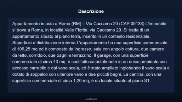 Immobile in asta di 106 m², box auto in vendita a Roma - Foto 3