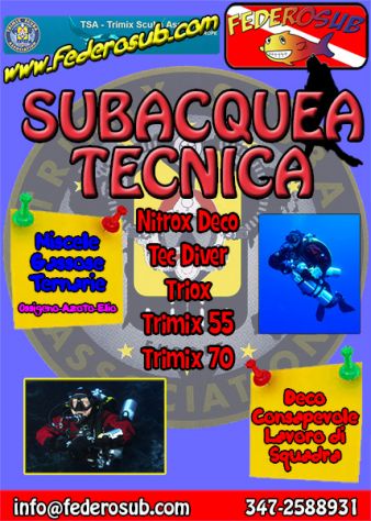 Corsi di Subacquea Tecnica