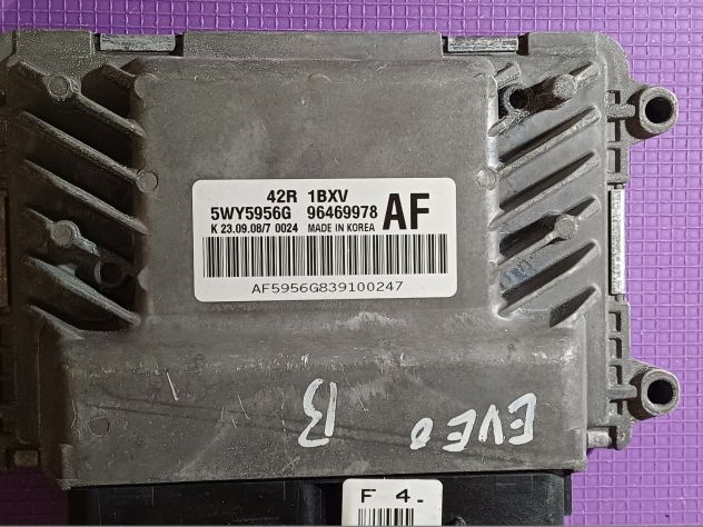 Centralina SIEMENS 5WY5956G CHEVROLET (DAEWOO) AVEO T250 1.2 62kw 96469978 Chev