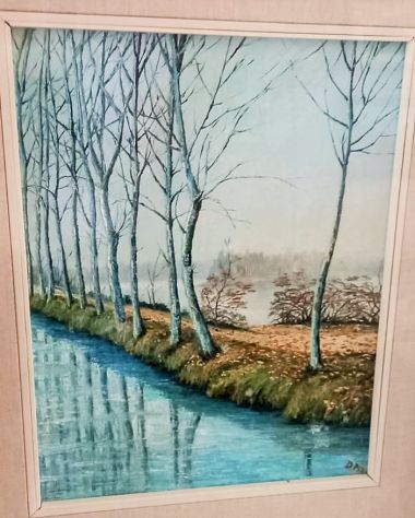 Quadro firmato Delfino  Pini   (1922-1995)  realizzato ad  olio su - Foto 2