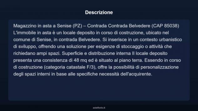 Immobile in asta di 48 m² in vendita a Senise - Foto 9