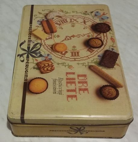 Scatola Di Latta Ore Liete Pasticceria Perugina anni '70 ottimo - Foto 2