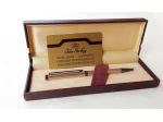 Splendida penna biro vintage John Sterling, corpo finemente cesellato in argento