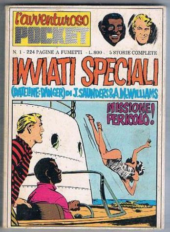 L'Avventuroso Pocket N.1, "Inviati Speciali, Edizioni Sole 1974. - Foto 3
