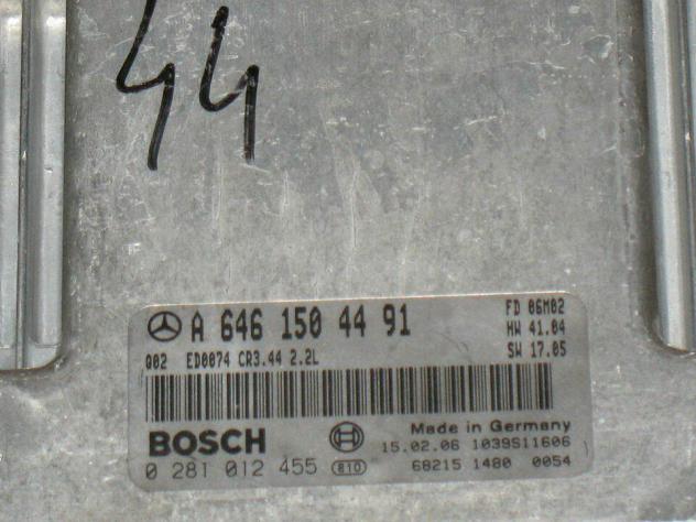 0281012455 ECU MERCEDES W211 0281012455 A6461504491 EDC16C2 CR3.44 2.2L - Foto 2