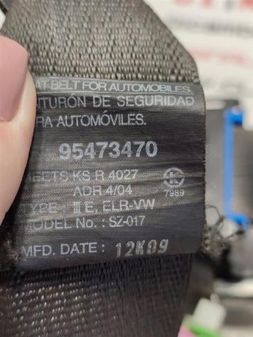 CINTURA DI SICUREZZA ANTERIORE DESTRA OPEL Antara Serie 95473470 A22DM (0615) - Foto 3