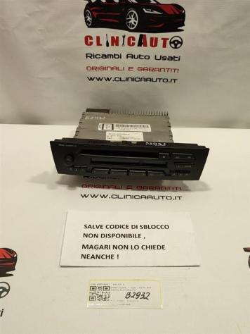 AUTORADIO BMW Serie 1 Serie (E87) 6952296 N45B16A (07)