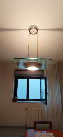 Lampadario F.Fabbian modello "Quadra" anni "80 VINTAGE - Foto 3