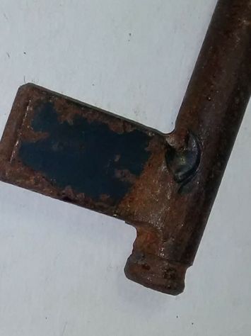 enorme chiave antica forgiata a mano fine 800 primi 900 - Foto 4