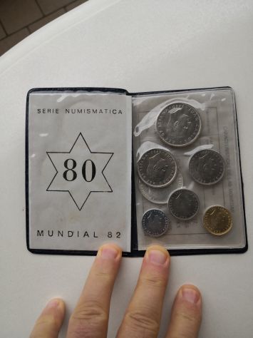 Serie di 6 monete numismatica Mundial Espagna '82, Fior di Conio - Foto 2
