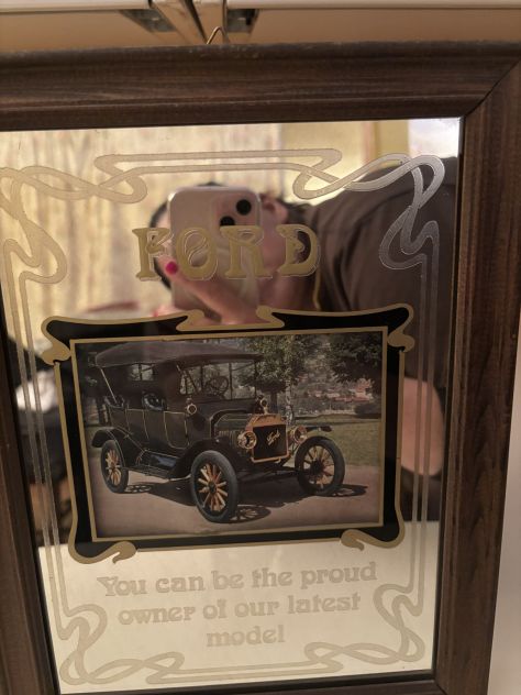 QUADRO/SPECCHIO CON FOTO AUTO FORD MODEL T VINTAGE INTROVABILE UGUALE IN OTTIME - Foto 8