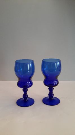 Bicchieri in vetro/cristallo BLU COBALTO - Foto 3