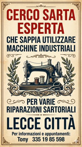 SARTA PER RIPARAZIONI SARTORIALI