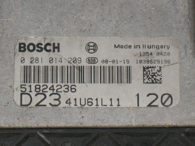 0281014209 ECU CENTRALINA FIAT DUCATO 0281014209 51824236 41U61L11 EDC 16C39 - Foto 2