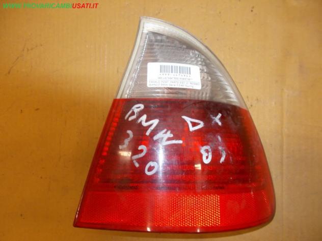 FANALE POST. PARTE EST. D. ROSSO BIANCO BMW Serie 3 E46 Touring  Parti elettriche  Fanaleria  Fanali  Fanale post. sx. BMW - Serie 3 E46 4p / Touring