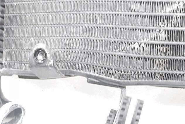 RADIATORE ACQUA DUCATI ST2 1997 - 2002 54840191A WATER RADIATOR AMMACCATO PIEGATO - Foto 3