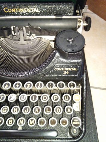 Macchina da scrivere "Continental 34" Made in Germany anni 30' - Foto 4