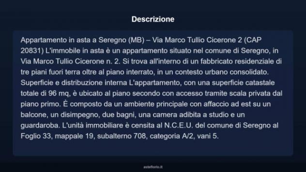 Immobile in asta di 96 m² in vendita a Seregno - Foto 3