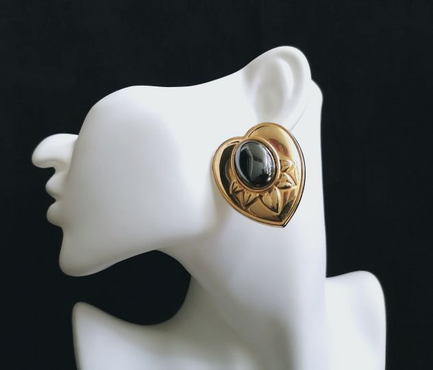 BELLISSIMI ORECCHINI A PERNO IN ARGENTO DORATO E EMATITE, MODELLO ESCLUSIVO. - Foto 6