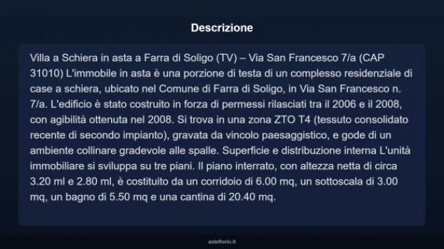 Immobile in asta di 192 m², box auto in vendita a Farra di Soligo - Foto 8