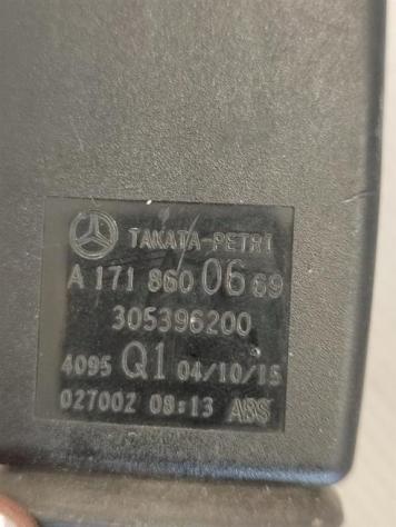 AGGANCIO CINTURA DI SICUREZZA ANT SX MERCEDES SLK W171 2° Serie A1718600669 (0411) - Foto 3