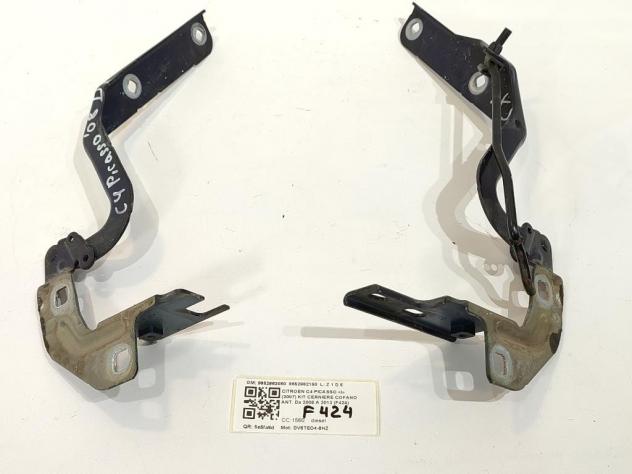 CERNIERE COFANO ANTERIORE DX E SX CITROEN C4 Picasso Mk1 9652962080 9652962180 DV6TED4-9HZ (0613) - Foto 2